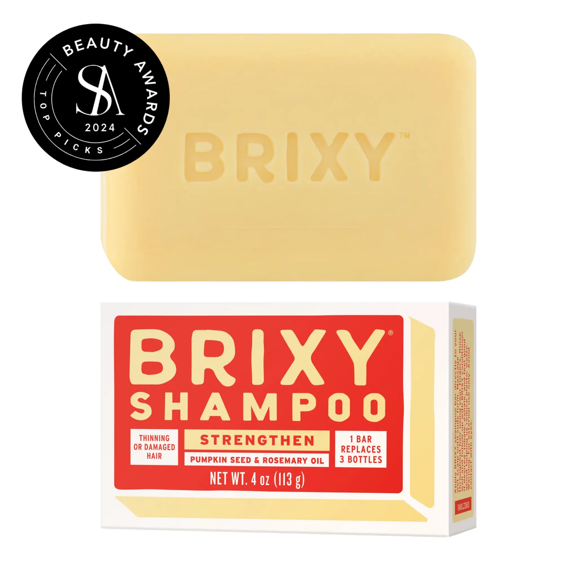 Strengthen Shampoo Bar For Thinning or Damaged Hair BRIXY