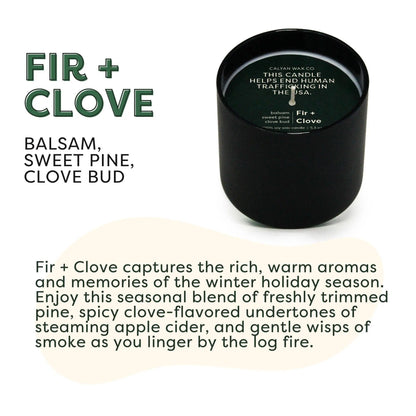 Fir + Clove - Dignity Series Soy Candle Calyan Wax Co.
