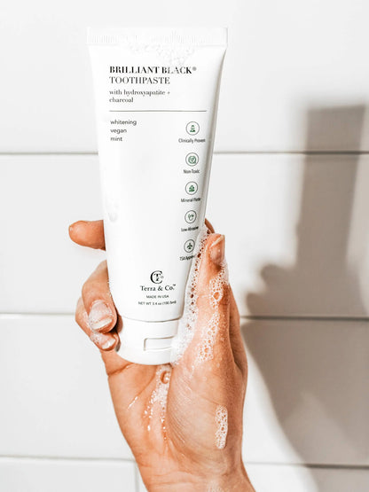 Hydroxyapatite Toothpaste + Charcoal: Default Terra & Tide LLC.