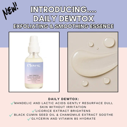 Daily Dewtox Smoothing & Brightening Essence Clover By Clove + Hallow