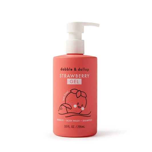 All-Natural Strawberry Shampoo, Body Wash & Bubbles Dabble & Dollop