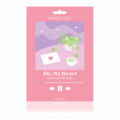Sheet Face Mask - K-Beauty - Redness Calming - Oh My Heart FaceTory