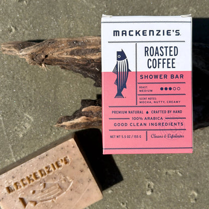 Roasted Coffee Shower Bar- 5.5 oz (12 qty) MacKenzie's Fisherman