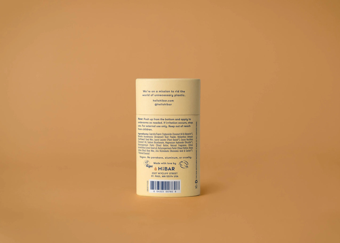 HiBAR Deodorant  Coconut + Vanilla HiBAR