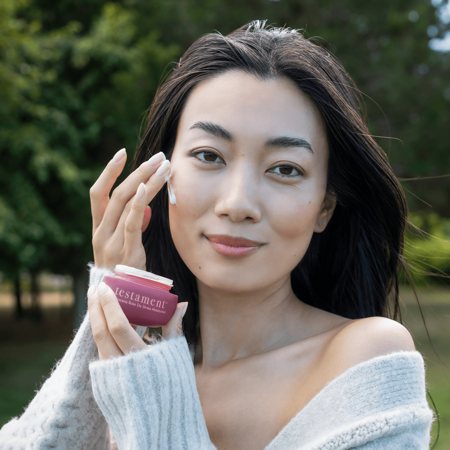 NEW! Damascena Rose De-Stress Moisturizer — Lightweight + Ca Testament Beauty