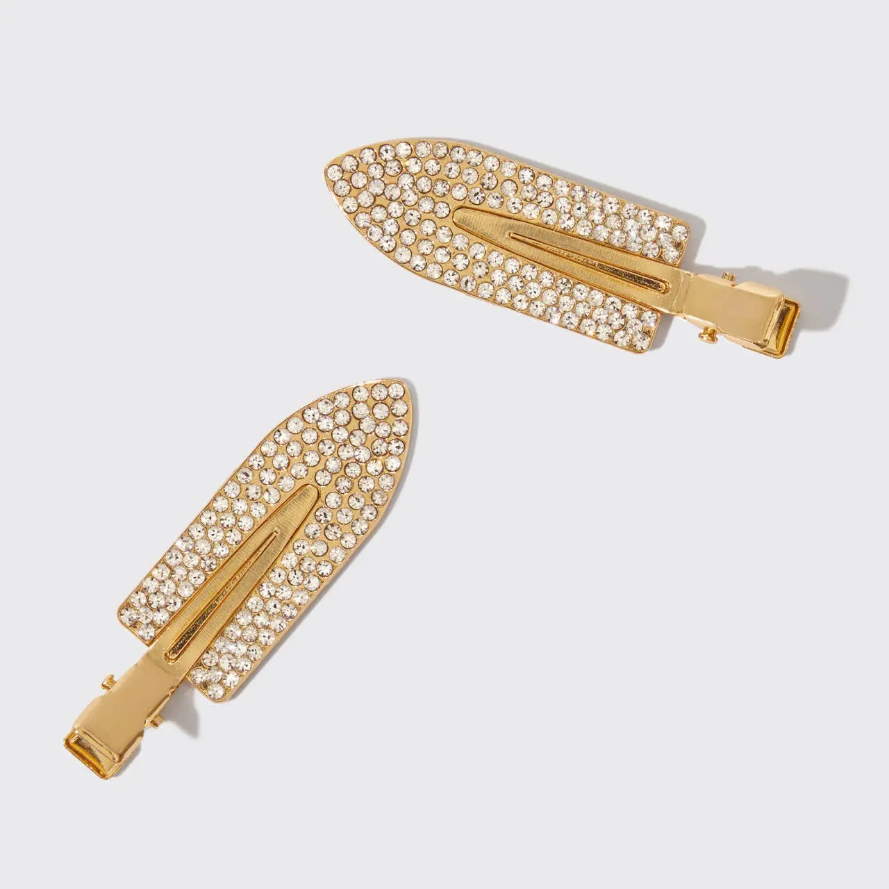 Holiday Gift of Glam Creaseless Clips 2pc Set - Rhinestone KITSCH