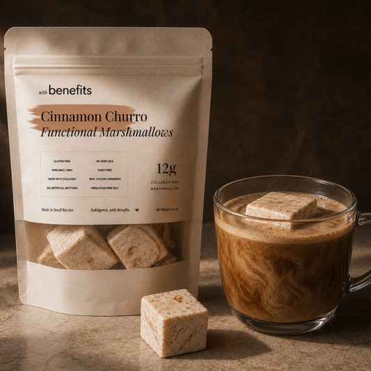 Cinnamon Churro Functional Marshmallows: 7 Marshmallows with Benefits