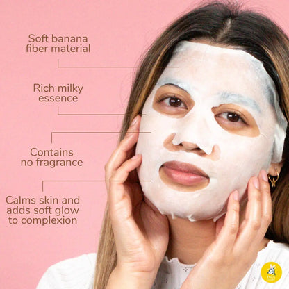 Sheet Face Mask - Korean Beauty - Soothing - Oats My Bananas FaceTory