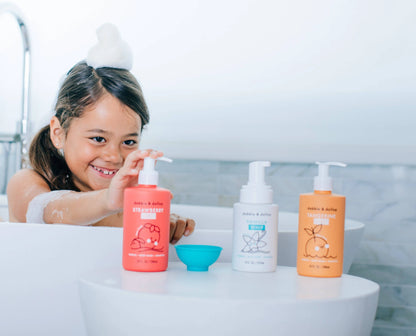 All-Natural Strawberry Shampoo, Body Wash & Bubbles Dabble & Dollop