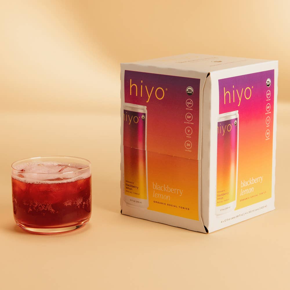 Blackberry lemon | organic social tonic | 4-packs
