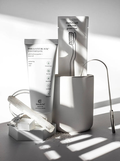 Hydroxyapatite Toothpaste + Charcoal: Default Terra & Tide LLC.