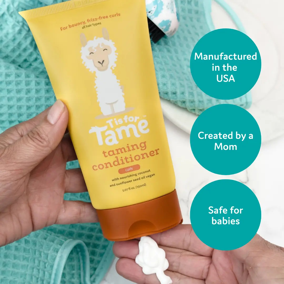 NEW Taming Conditioner – Natural & Nourishing Conditioner for Kids with Curls T is for Tame