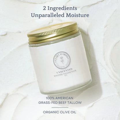 Unscented Whipped Tallow Balm Clara & Fritz Tallow Shop